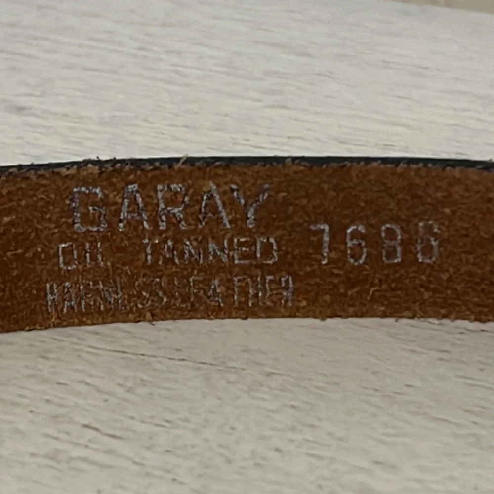 Oil tanned harness leather Garay brown belt size medium 28